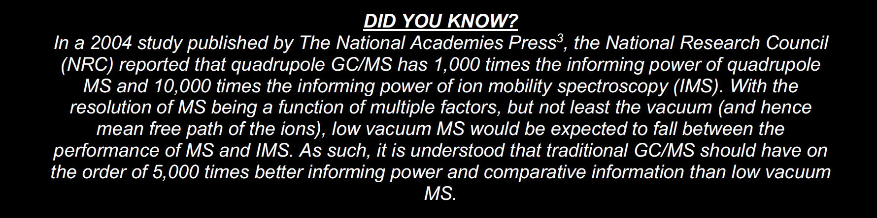 Understanding the difference between portable GC/MS and HPMS ...